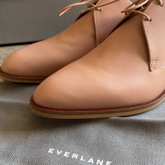 Everlane Leather Oxfords Size 7.5 New With Box And Dust Bag - Picture 2 of 13